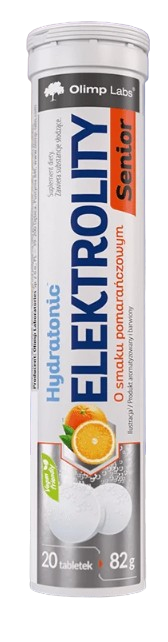 Olimp Hydratonic Elektrolity Senior smak pomarańczowy, 20 tabletek musujących
