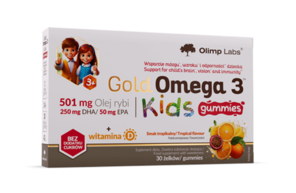 Olimp Gold Omega 3 Kids Gummies, żelki, 30 szt.