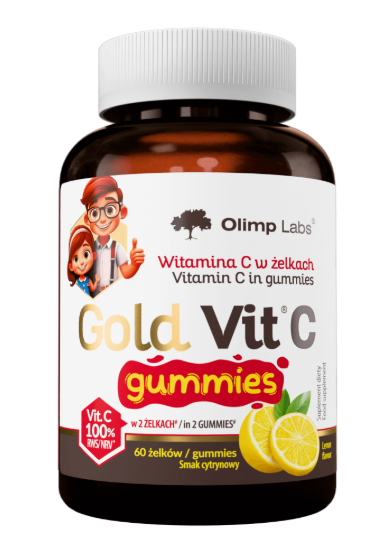 Olimp Gold Vit C Gummies, żelki o smaku cytrynowy, 60 szt.