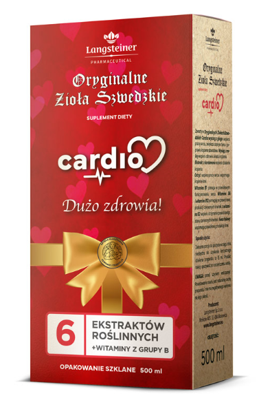 Langsteiner Oryginalne Zioła Szwedzkie, cardio, 500 ml