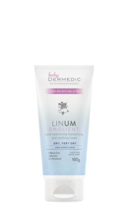 Dermedic Baby Linum Emolient nawilżająco-kojący krem dla dzieci od 1. dnia życia, 100 g. 