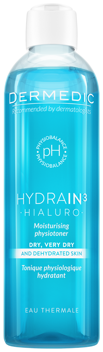 Dermedic Hydrain3 Hialuro fizjotonik nawilżający, 200 ml 