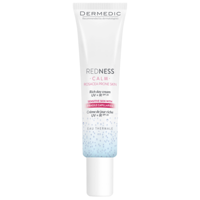 Dermedic Redness Calm, bogaty krem na noc UV+IR, 40 ml