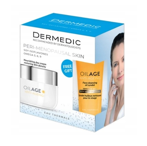 Dermedic Oilage, krem, 50 ml + olejowy syndet do mycia, 25 ml