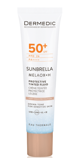 Dermedic Sunbrella tonujący, lekki krem ochronny spf 50+, 40 ml