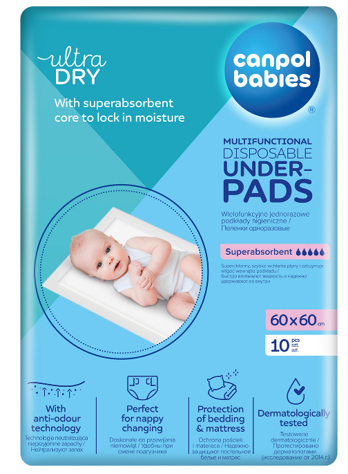 Canpol Babies wielofunkcyjne podkłady higieniczne 60 x 60 cm