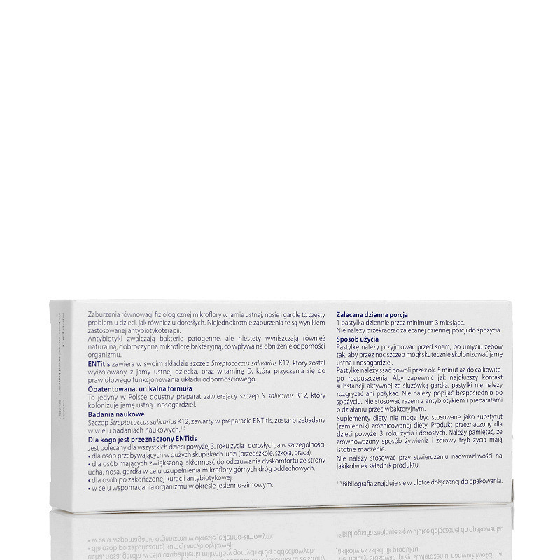 ENTitis o smaku miętowym,, 30 pastylek
