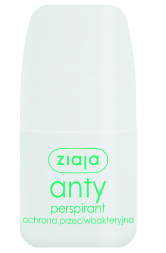 Ziaja Antyperspirant Ochrona przeciwbakteryjna, przeciw poceniu się, roll-on 60 ml