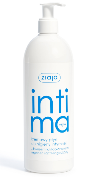 Ziaja INTIMA, kremowy płyn do higieny intymnej z kwasem laktobionowym, 500 ml