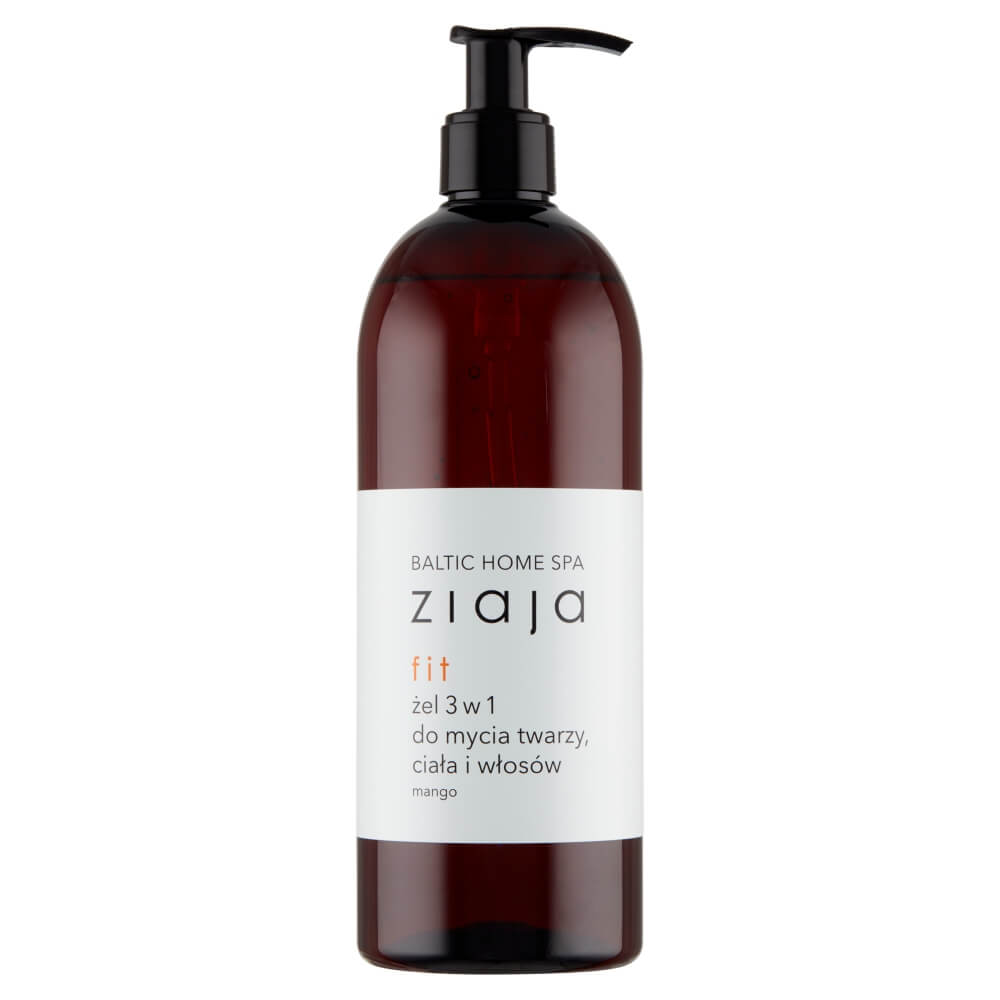 Ziaja baltic home spa fit, żel do mycia twarzy ciała i włosów, 500 ml