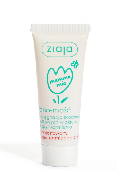 Ziaja Mamma Mia lano-maść do pielęgnacji brodawek, 15 ml