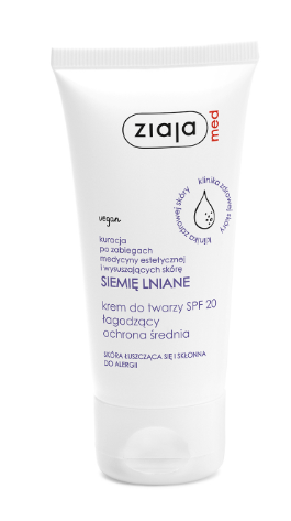 Ziaja Med Siemię Lniane, krem do twarzy SPF, 50 ml
