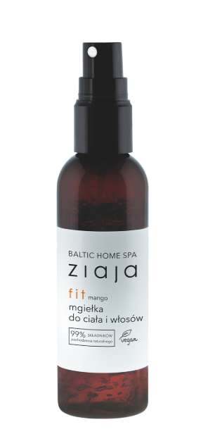 Ziaja Baltic Home SPA Fit, mgiełka do ciała i włosów, mango, 90 ml