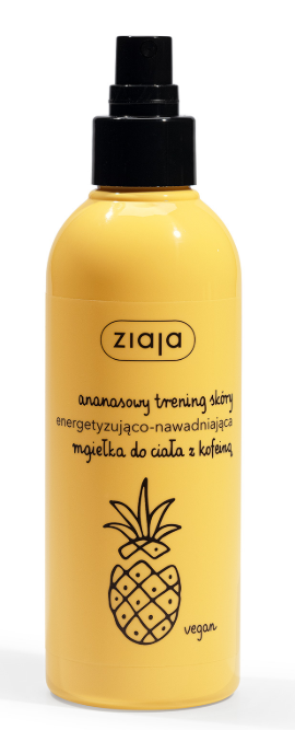 Ziaja Ananasowa, mgiełka do ciała z kofeiną, 200 ml
