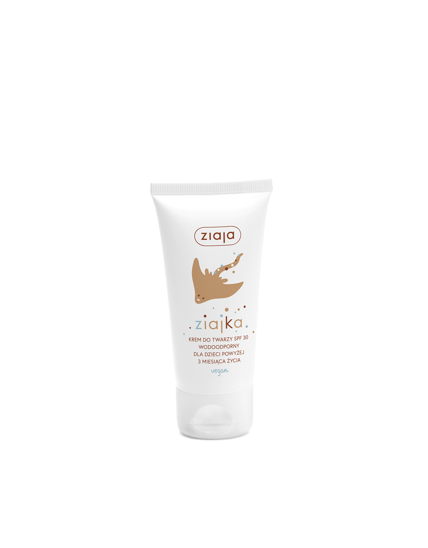 Ziajka, krem do twarzy SPF30 wodoodporny dla dzieci powyżej 3. miesiąca życia, 50 ml