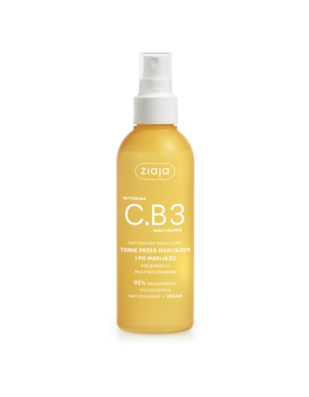 Ziaja Witamina C.B3, tonik przed makijażem i po makijażu, 190 ml