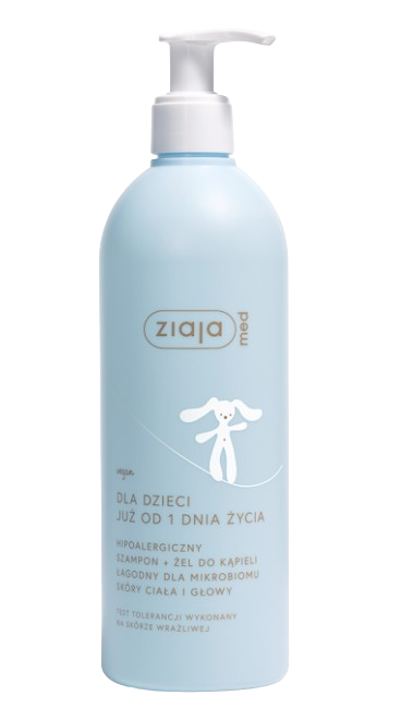 Ziaja Med, szampon + żel do kąpieli, hipoalergiczny, 400 ml