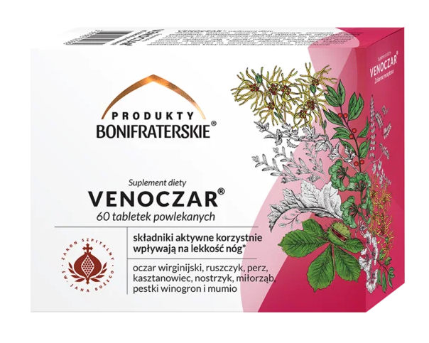 Produkty Bonifraterskie Venoczar 60 tabletek