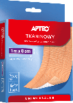 Plaster tkaninowy z opatrunkiem cielisty APTEO uniwersalny, 1 m x 8 cm, 1 szt.