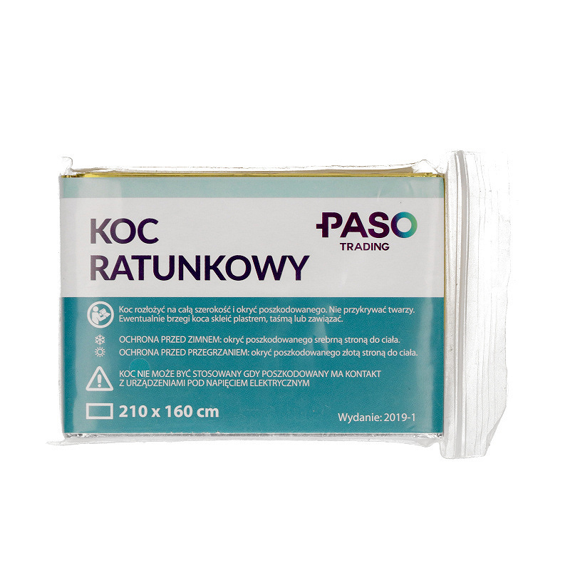 Koc ratunkowy Paso, 160 cm x 210 cm, 1 szt.