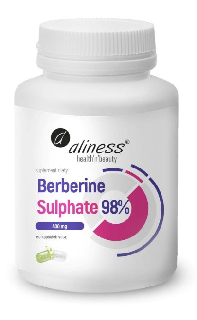 Aliness Berberine Sulphate 98% 400 mg, 60 vege kapsułek
