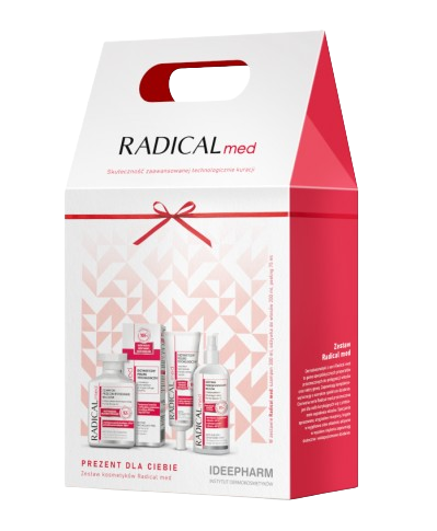 IDEEPHARM RADICAL MED zestaw: szampon, 300 ml + odżywka, 200 ml + peeling, 75 ml