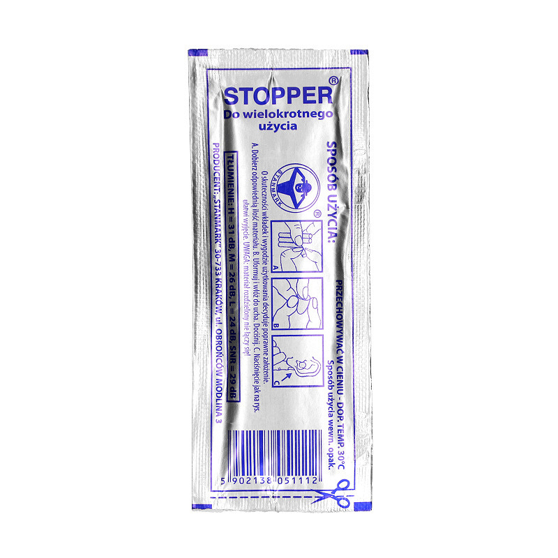 Stopper TYP MWD-11 stopper do uszu, 1 para