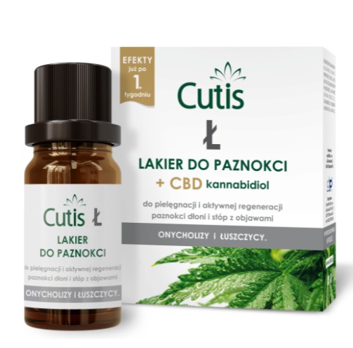 Cutis Ł , lakier do regeneracji paznokci dłoni i stóp z objawami onycholizy i łuszczycy, 10 ml