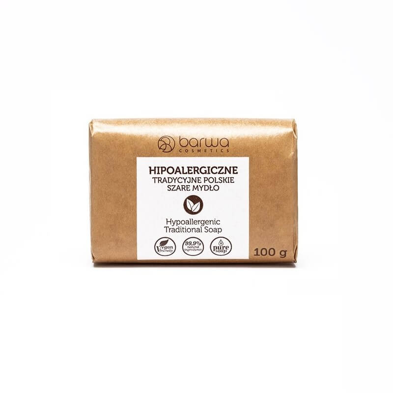 Szare mydło Barwa, tradycyjne, kostka, 100 g