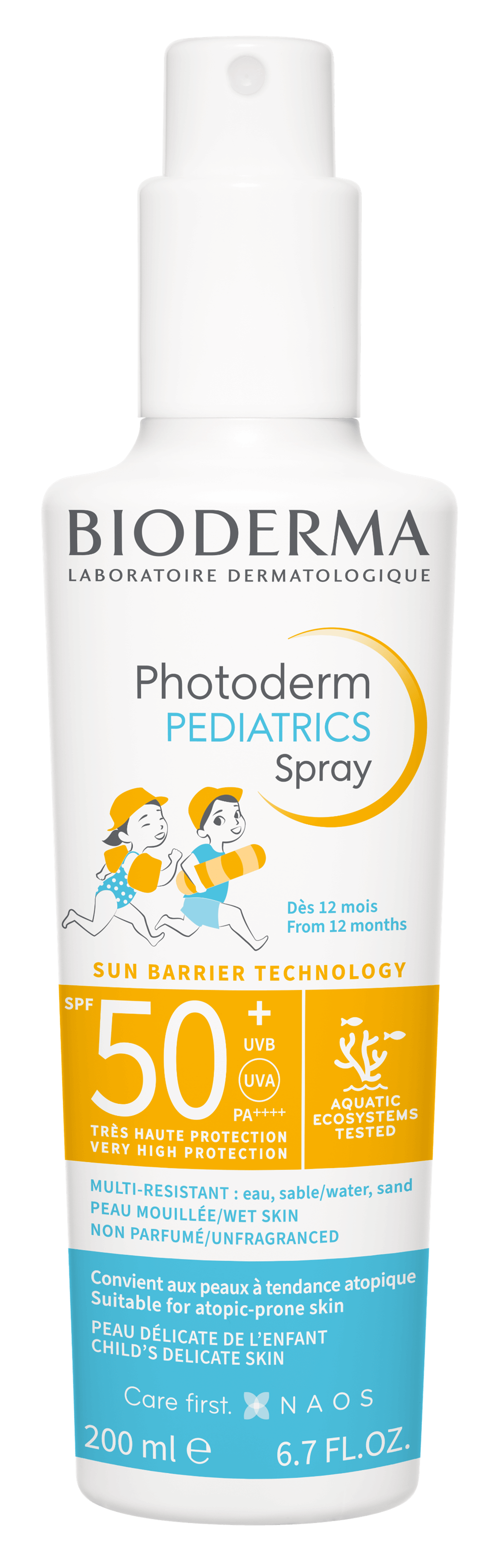 Bioderma Photoderm, pediatric spray, SPF 50+, 200ml + Atoderm Huile De Douche, 200 ml