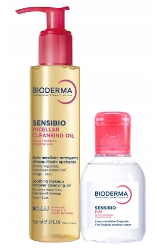 Bioderma Sensibio, olejek micelarny, 150 ml + woda micelarna, 100 ml