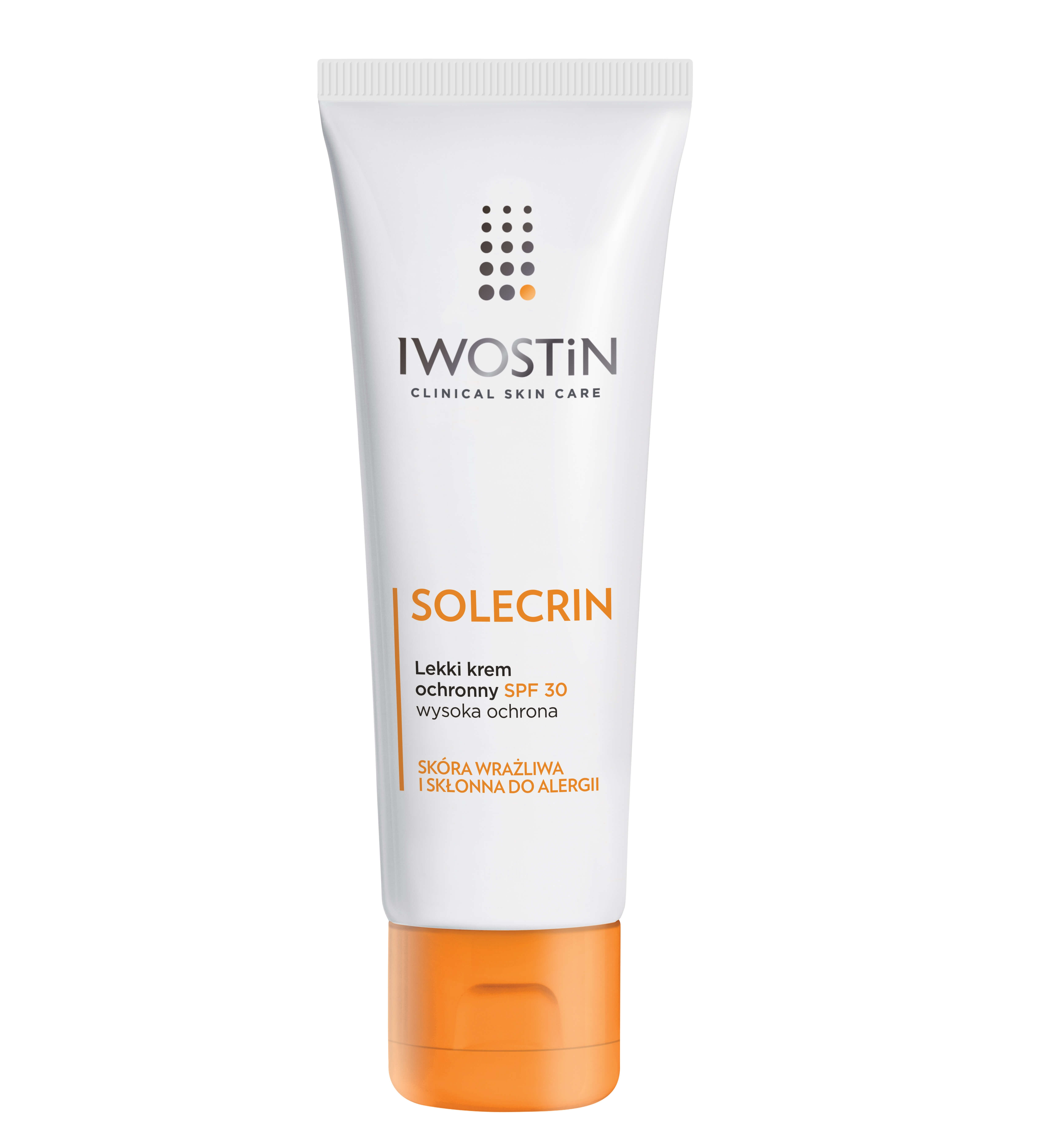 Iwostin Solecrin, lekki krem ochronny SPF 30, 50 ml KRÓTKA DATA 31.12.2025