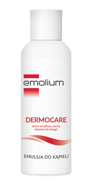 Emolium Dermocare, emulsja do kąpieli do skóry wrażliwej, suchej, skłonnej do alergii, 200 ml
