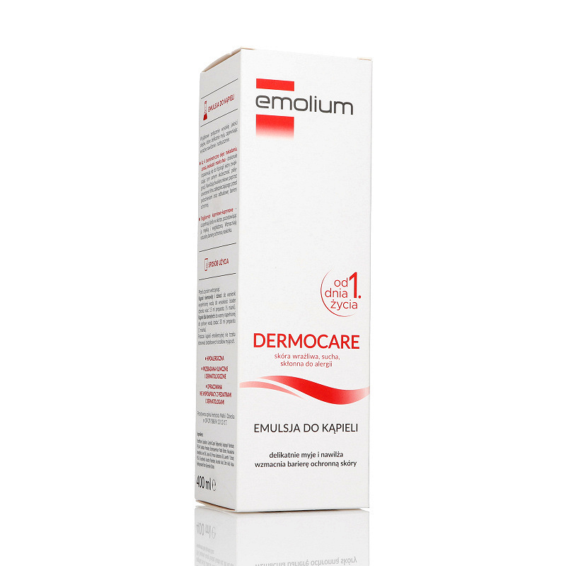 Emolium Dermocare , emulsja do kąpieli na suchą skórę dla dzieci i dorosłych,  400 ml