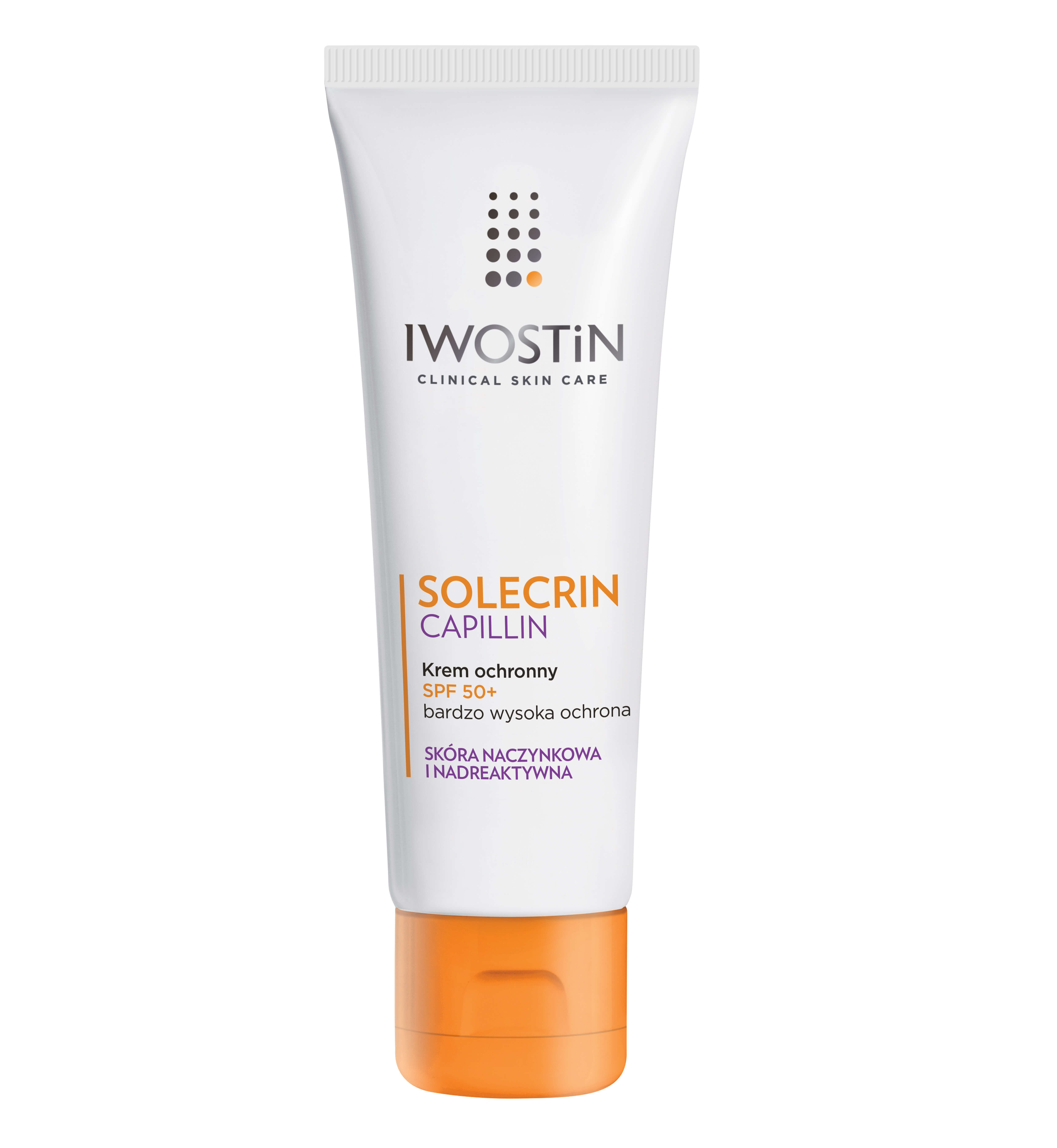 Iwostin Solecrin Capillin, krem ochronny SPF 50+ do cery naczynkowej, 50 ml KRÓTKA DATA 31.01.2026