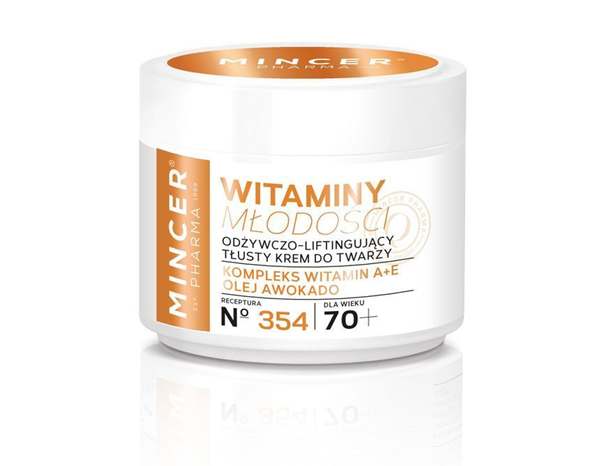 MINCER Witaminy Młodości, odżywczo-liftingujący tłusty krem do twarzy, 50 ml