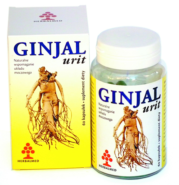 GINJAL urit kapsułki ze składnikami wspomagającymi układ moczowy, 60 szt.