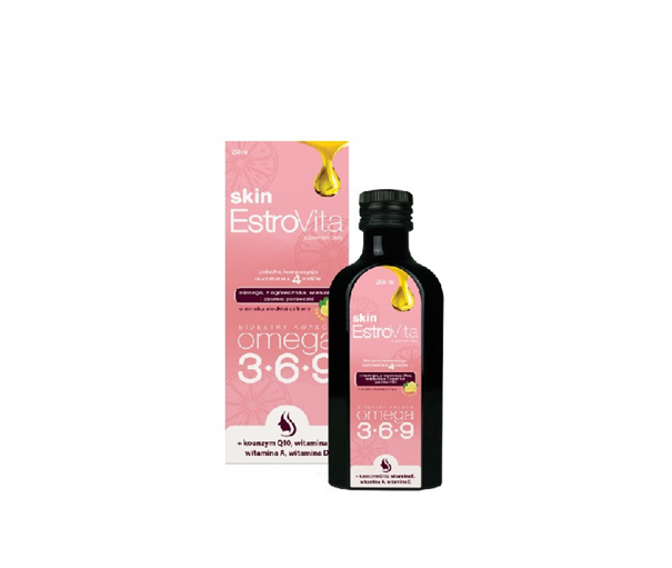 EstroVita Skin Sweet Lemon, płyn ze składnikami pomagającymi zachować zdrową skórę, 250 ml