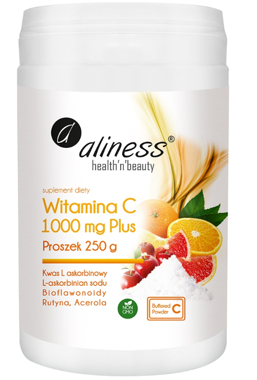 Aliness Witamina C 1000 Buforowana Plus, proszek 250 g