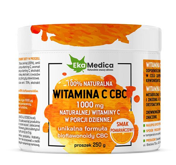 Witamina C CBC, proszek z witaminą C, 250 g