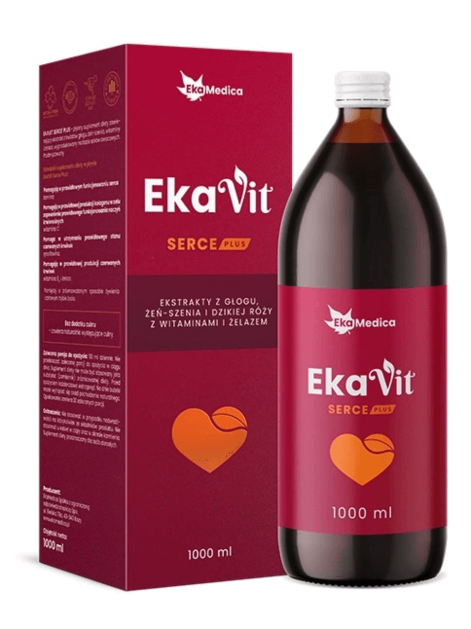 Ekavit Serce Plus, tonik witalny, 1 l