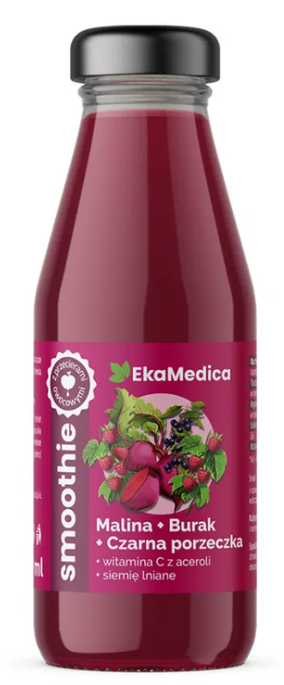 Ekamedica Smoothie, malina burak porzeczka 250 ml