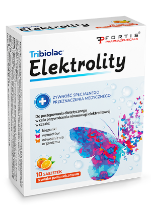 Tribiolac Elektrolity 10 saszetek, smak pomarańczowy