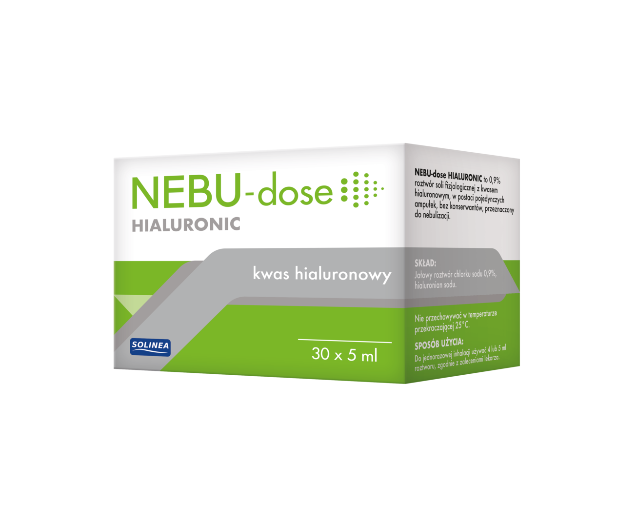 Nebu-Dose Hialuronic, roztwór do terapii inhalacyjnej, 30 ampułek, 5 ml