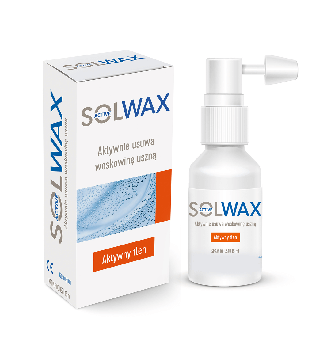 Solwax Active, spray na usuwanie woskowiny z uszu, 15 ml