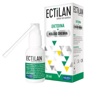 Ectilan spray do gardła, 20 ml