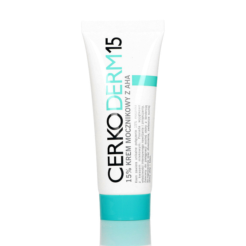 Cerkoderm 15, krem z mocznikiem do suchej skóry stóp i łokci, tuba 75 ml