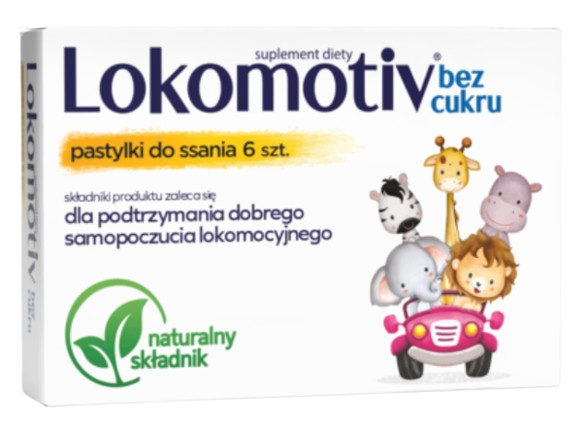 Lokomotiv Bez Cukru, pastylki do ssania, 6 szt.
