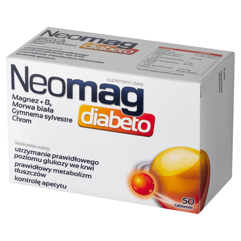 Neomag Diabeto, 50 tabletek