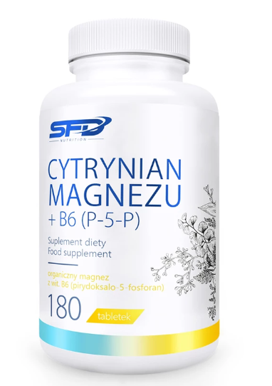 SFD Cytrynian Magnezu + B6 (P-5-P), 180 tabletek